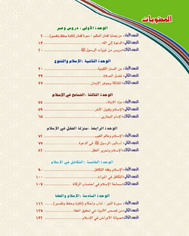 كتاب الدين للصف الثالث الثانوي 2026pdf  1